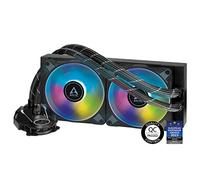 ARCTIC Liquid Freezer II 240 A-RGB - Refrigeracion Liquida PC, All-in-One AIO para CPU con A-RGB, Intel y AMD, Velocidad del ventilador: 200-1800 rpm, Compatible con LGA 1700 - Negro