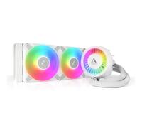 ARCTIC Liquid Freezer III 240 A-RGB (blanco) - Refrigeracion Liquida PC | AIO para CPU, Intel y AMD, Bomba eficiente controlada por PWM, Ventilador: 200-2000 rpm, LGA1851 y LGA1700 Contact Frame