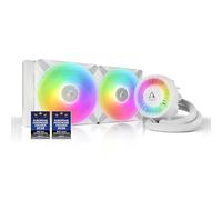 ARCTIC Liquid Freezer III 280 A-RGB - Refrigeracion Liquida PC, AIO para CPU, Intel y AMD, Bomba eficiente controlada por PWM, Ventilador: 200-1900 RPM, LGA1851 y LGA1700 Contact Frame - Blanco