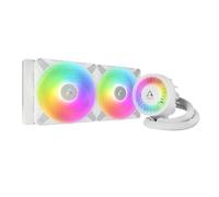 ARCTIC Liquid Freezer III 280 A-RGB (blanco) - Refrigeracion Liquida PC | AIO para CPU, Intel y AMD, Bomba eficiente controlada por PWM, Ventilador: 200-1900 rpm, LGA1851 y LGA1700 Contact Frame