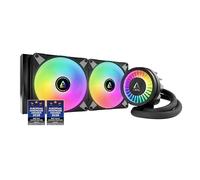 ARCTIC Liquid Freezer III 280 A-RGB (negro) - Refrigeracion Liquida PC | AIO para CPU, Intel y AMD, Bomba eficiente controlada por PWM, Ventilador: 200-1900 rpm, LGA1851 y LGA1700 Contact Frame
