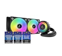 ARCTIC Liquid Freezer III 280 A-RGB - Refrigeracion Liquida PC, AIO para CPU, Intel y AMD, Bomba eficiente controlada por PWM, Ventilador: 200-1900 rpm, LGA1851 y LGA1700 Contact Frame - Negro