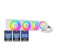ARCTIC Liquid Freezer III 360 A-RGB - Refrigeracion Liquida PC, AIO para CPU, Intel y AMD, Bomba eficiente controlada por PWM, Ventilador: 200-2000 rpm, LGA1851 y LGA1700 Contact Frame - Blanco