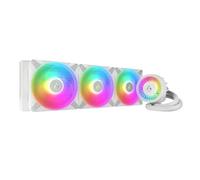 ARCTIC Liquid Freezer III 420 A-RGB (blanco) - Refrigeracion Liquida PC | AIO para CPU, Intel y AMD, Bomba eficiente controlada por PWM, Ventilador: 200-1900 rpm, LGA1851 y LGA1700 Contact Frame