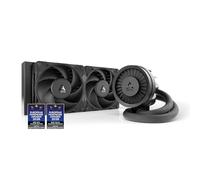 ARCTIC Liquid Freezer III Pro 240 - Refrigerador de CPU AIO, 2 x 120 mm Refrigeración por Agua, 38 mm Radiator, Bomba PWM, Ventilador VRM, AMD AM5/AM4, Intel LGA1851/1700 Marco de Contacto - Negro