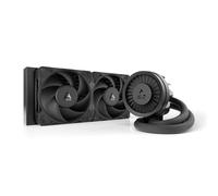 ARCTIC Liquid Freezer III Pro 240 - Refrigerador de CPU AIO, 2 x 120 mm Refrigeración por Agua, 38 mm Radiator, Bomba PWM, Ventilador VRM, AMD AM5/AM4, Intel LGA1851/1700 Marco de Contacto - Negro
