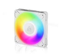 ARCTIC P12 Pro A-RGB - Potente Ventilador de Caja PC Premium, Case Fan PWM 120 mm, Divisor de cable en Y, 600-3000 rpm, 0 rpm <5% PWM, 5V Digital RGB, Rodamiento fluidodinámico, 4 Pines - Blanco