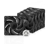 ARCTIC P12 Pro PST (5 Piezas) - Potente Ventilador de Caja PC Premium, Case Fan PWM de 120 mm con Divisor de Cable en Y, 600-3000 rpm, 0 rpm <5% PWM, Rodamiento fluidodinámico, 4 Pines - Negro