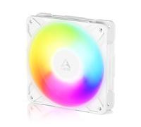 ARCTIC P12 Pro Reverse A-RGB - 120 mm Ventilador Prémium con flujo de aire inverso, Ventilador PWM con divisor de cable en Y, 500-3000 rpm, 0 rpm <5% PWM, 5V Digital RGB, FDB, 4-Pin - Blanco