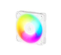 ARCTIC P12 Pro Reverse A-RGB - 120 mm Ventilador Prémium con flujo de aire inverso, Ventilador PWM con divisor de cable en Y, 500-3000 rpm, 0 rpm <5% PWM, 5V Digital RGB, FDB, 4-Pin - Blanco