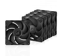 ARCTIC P14 Pro PST (5 Piezas) - Potente Ventilador de Caja PC Premium, Case Fan PWM 140 mm, Divisor de Cable en Y, 400-2500 rpm, 0 rpm <5% PWM, Rodamiento fluidodinámico, 4 Pines - Negro