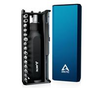 ARCTIC Ratchet Screwdriver Toolkit -Juego de destornilladores de carraca 27 en 1, estrella/plano/torx/pozidriv/hex, carcasa aluminio, con cargador de puntas para DIY, electrónica, ordenador portátil