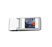 Arctic Scene Star Astrology - Cartera delgada con clip para dinero de acero inoxidable