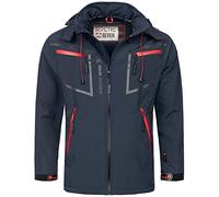Arctic Seven AS088 - Chaqueta de softshell para hombre, transpirable, forro polar, azul marino, XXXXXL