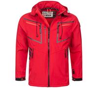 Arctic Seven AS088 - Chaqueta de softshell para hombre, transpirable, forro polar, rojo, 5XL