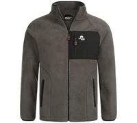 Arctic Seven Chaqueta de forro polar para hombre (S-3XL) - ligera, mullida, transpirable, cuello alto, chaqueta de entretiempo, chaqueta cálida para hombre - AS-415, gris oscuro, L