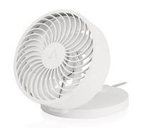 ARCTIC Summair - Ventilador de mesa USB plegable, Conexión USB-A, cable de conexión de 120 mm, Regulación gradual de 600-2800 rpm - Blanco