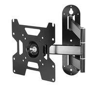 ARCTIC TV Flex S - Soporte de Pared Delgado de Movimiento Completo para 22-55", hasta 25 kg (55 lbs), Fuerte, Seguro y Completamente articulado, máxima flexibilidad, Giro 180° - Negro