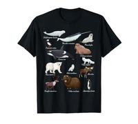 Arctic Wildlife Animals Scientific Names For Education Camiseta gráfica económica