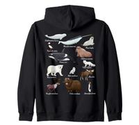 Arctic Wildlife Animals Scientific Names For Education Sudadera con Capucha