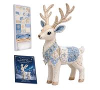 Arctic Winter DIY Felt Craft Kit Beginner Friendly Felt Animal Sewing Kit 3D Plush Handmade Craft Material Set For Home Decoration And Creative Gift Making (Material Package Only, No Finished