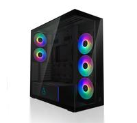 Arctic xtender (mirror black) - caja pc, cristal con espejo
