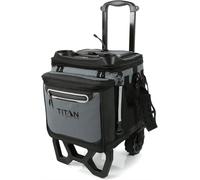 Arctic Zone Titan - Enfriador de 60 latas de 22,5 litros con carrito todo terreno
