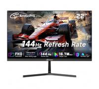 ArcticPro Monitor 22" 120Hz, Full HD (1920x1080p) 99% sRGB, contraste 4000:1, sin marco de 3 lados, ultrafino, VESA, modo LowBlue, ajuste de inclinación, 1 HDMI, 1 VGA