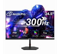 ArcticPro Monitor de 24.5 pulgadas, monitor Gmaing de 300 Hz 240 Hz, 1080p, 1 ms, IPS