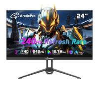 ArcticPro Monitor Gmaing de 24 pulgadas, 240 Hz, monitor FHD 1080p, sincronización adaptativa