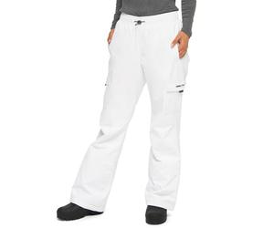 ARCTIX Lumi Pull Over Fleece Lined Cargo Snow Pants Pantalones para Nieve, Mujer, Blanco, Small (4-6) Short