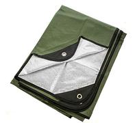 Arcturus Manta de Supervivencia al Aire Libre - térmica, de reflexión, de Emergencia - 60" x 82" (Verde Oliva)