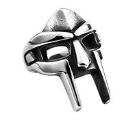 Arcutina Anillo de acero inoxidable estilo gótico, punk, vintage, vikingo, para hombre, 6 UK, Metal, Sin piedras preciosas