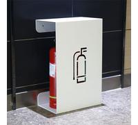 ARCVOX Gabinete de Extintor con Señal Indicadora, Caja Decorativa del Extintor, Extintor de Soldadura de Hierro, Soporte para Botes de Seguridad contra Incendios (Color : White, Size : Type C)