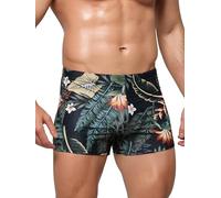 Arcweg Bañadores Hombre Traje de Baño Corto para Hombres Calzoncillos Secado Rápido Elástica Almohadillas Extraídas Deportes Acuáticos Giungla dal Fondo Nero S(EU)