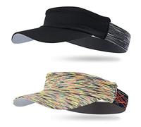 Arcweg Visera Mujer Hombre Sombreros para el Sol Talla Única Protección UV para Running Golf Tenís Deportes al Aire Libre (Talla Única, Negro+Amarillo)…