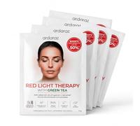 Ardaraz Mascarilla Facial Antiarrugas Antiedad que Potencia tu Luz Roja LED - Pack 5 Sheet Mask Red Light Therapy, Compatible con Cualquier Dispositivo, Piel Sensible