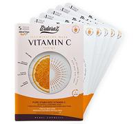 Ardaraz Pack 5 Mascarillas Faciales Hidratantes e Iluminadoras (Face Mask) Vitamina C Energy - Con Ácido Hialurónico y PHA | Antiedad, Natural & Vegana