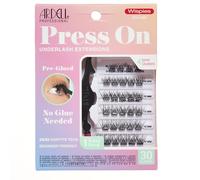 Ardell Extensiones de pestañas prepegadas a presión, kit de pestañas en racimo de volumen Wispies, kit de extensión de pestañas para principiantes con aplicador, longitudes surtidas, 30 racimos de