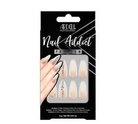 Ardell Nail Addict Premium Nude Light Crystals | Precio, Comprar n/a 24 Uñas + Pegamento Profesional + Lima + Palillo Cutícula