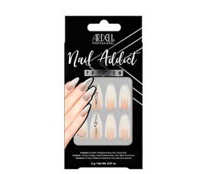 Ardell Nail Addict Premium Nude Light Crystals | Precio, Comprar n/a 24 Uñas + Pegamento Profesional + Lima + Palillo Cutícula