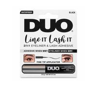 Delineador negro y pegamento para pestañas Line It Lash It de DUO Sin color No Size