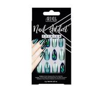 Ardell Set Nail Addict Premium Uñas green glitter Chrome 1 ud