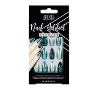 Ardell uñas postizas - nail addict green glitter chrome 24 unidades