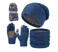 Ardenknit Winter Set, 3 Piece Set Windproof Knit Hat, Windproof and Good Elasticity, Fashion, Hat, Scarf and Gloves (H)