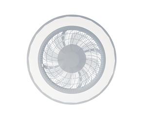 ARDES AIRGLOW AR5PL50 Ventilador de techo Ø48 cm con motor DC 56 W, luz LED 3200 lm regulable 3000-6000 K y mando a distancia para uso doméstico