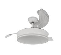 ARDES AIRGLOW EVO AR5PL92 Ventilador de techo Ø92 cm con motor DC 59 W, palas retráctiles y luz LED 2200 lm regulable 3000-6000 K para uso doméstico