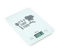 ARDES AR1PA2V Báscula de Cocina Digital en Vidrio Super Fina de ahorro de espacio Báscula Pesa Alimentos Electrónica Pantalla LCD
