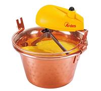 ARDES - AR2440 Olla de cobre de 24 cm de diámetro, mezclador de polenta y mermelada, Ardes olla mezcladora con motor eléctrico, acoplamiento de bayoneta de fácil limpieza, mezclador de polenta