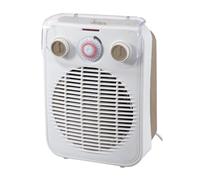 ARDES AR4F10TI Termoventilador con cable CHRONOS, calentador Eco/Confort de 2 potencias, termostato de temperatura ambiente, calentador portátil con temporizador de 24horas y seguro contra líquidos